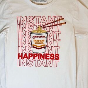 White Instant Lunch Graphic Tee